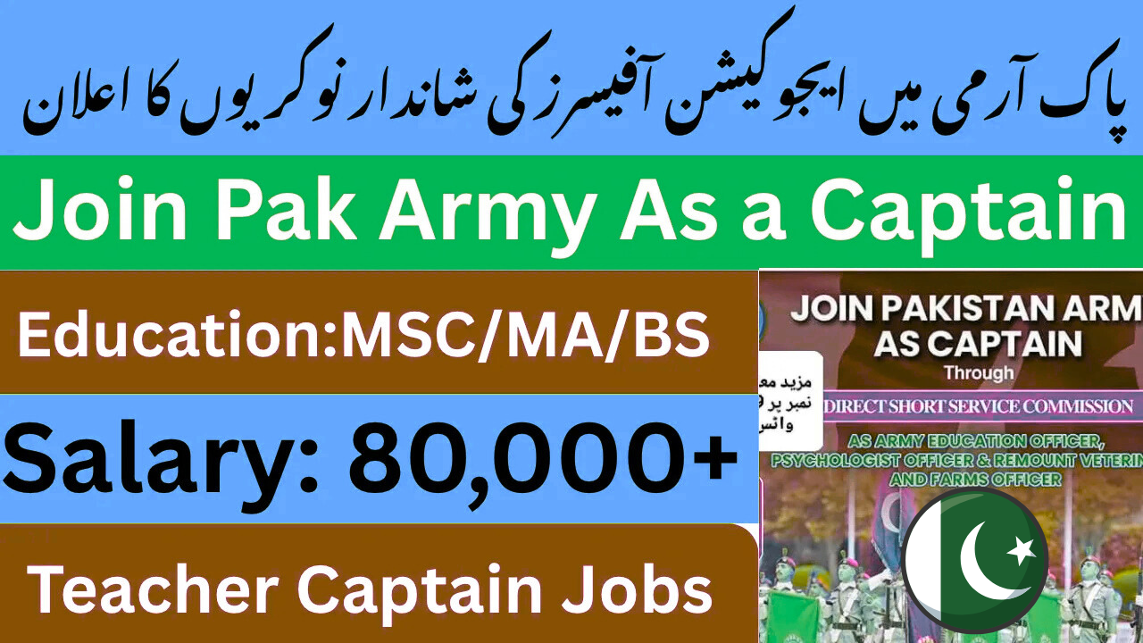 Pak Army Teacher Jobs 2025