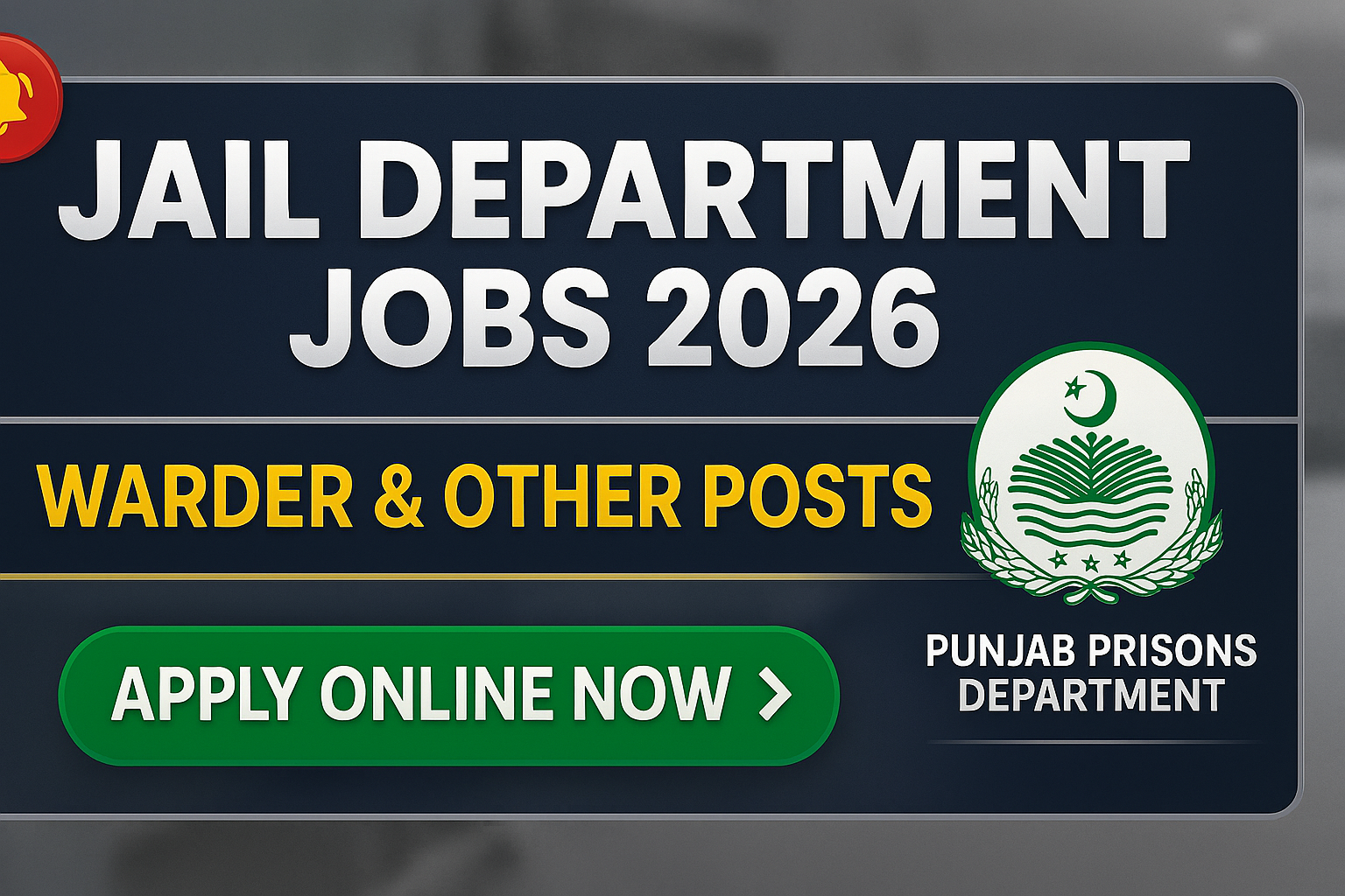 Punjab Jail Department Jobs 2026