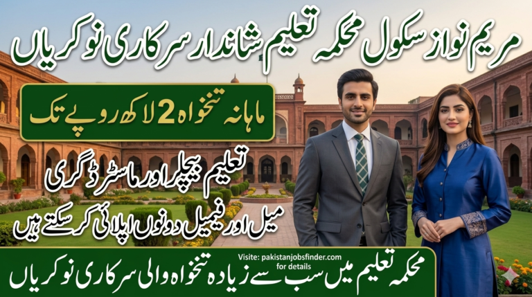 Maryam Nawaz School Jobs 2026 – Special Education Department Vacancies