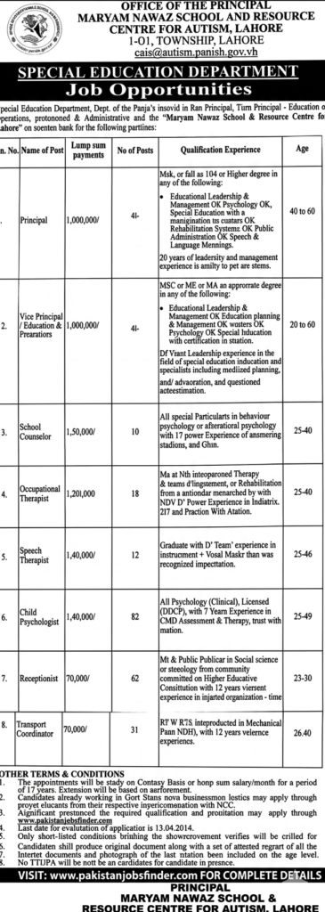 Maryam Nawaz School Jobs 2026