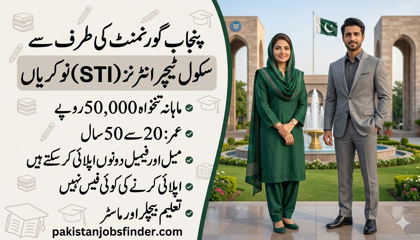 STI Jobs 2026 Punjab – School Teacher Interns Program